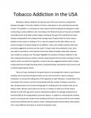 Tobacco Addiction in the Usa