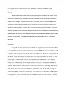 Investigating Massive Open online Courses (moocs): Challenges and Future Trend