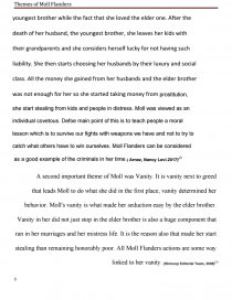 Реферат: Moll Flanders Essay Research Paper Moll Flanders