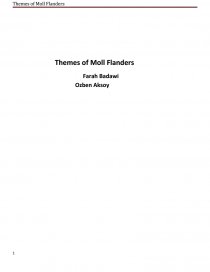 Реферат: Moll Flanders Essay Research Paper Moll Flanders