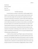 First Draft: Food Insecurity