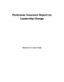 Peninsular Insurance Report on Leadership Change