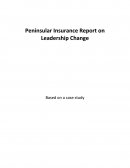 Peninsular Insurance Report on Leadership Change