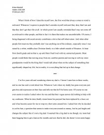 narrative essay about myself
