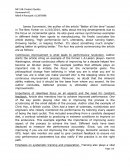 Better All the Time: Article Analysis