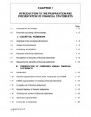 Introduction to the Preparation and Presentation of Financial Statements