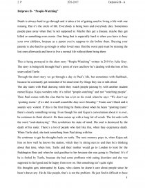People Watching Essay Zoom Zoom Health And Fitness Essays also High School Personal Statement Sample Essays Essays And Term Papers