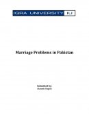 Marriage Problems in Pakistan