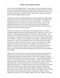 obama victory speech 2008 summary