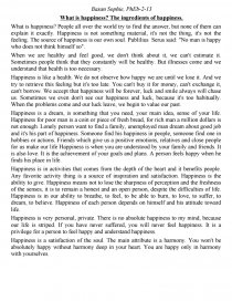 how to make others happy essay