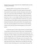 Which Has Been More Successful at Creating National Unity in Independent Southeast Asian States: Assimilation or Multiculturalism?