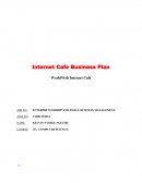 Worldweb Internet Café Business Plan