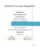 Mgmt 461 - a Study on Institutional Framework of Development Management in Bangladesh and Go-Ngo Collaboration Model in Bangladesh