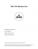 Mlc101 Business Law - Implications of This Proposal for Rule from the Terrorist Attack on Sydney