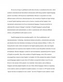 English as an International Language