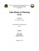 Case Study on Planning Hid Hotel