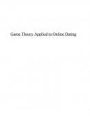 Game Theory on online Dating