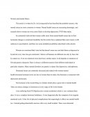 Women and Mental Illness