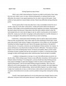 Essay on Early Experience with Writings