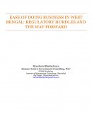 Ease of Doing Business in West Bengal: Hurdles and Road Ahead
