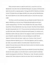 how to start a macbeth essay
