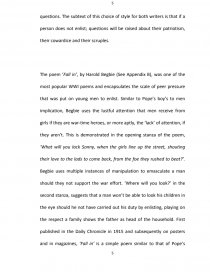 a critical and contextual analysis of wartime and religious contextual essay