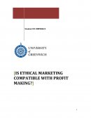 Is Ethical Marketing Compare with Profit Making?