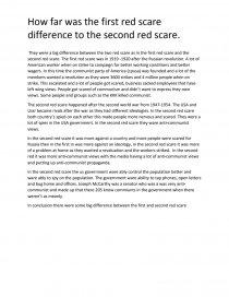 red scare essay