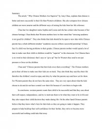 why chinese mothers are superior by amy chua
