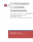 Microfinance - a Rigeional Comparison