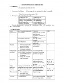 Bio Chapter 3 Cell Structure and Function