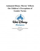 Animated Disney Movies' Effects on Children's Perceptions of Gender Norms