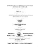 Vibrational and Thermal Analysis on a Printed Circuit Board