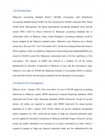 Malaysian Accounting Standard Board Essay