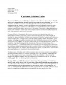 Customer Lifetime Value
