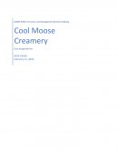 Cool Moose Creamery Case Solution