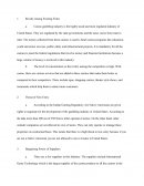 Casino Gambling Industry Case Study