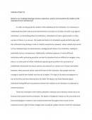 Based on Our Readings/viewings and Your Experience, What Is and Should Be the Relation of the Individual to the Institution(s)?