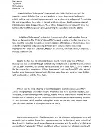 Реферат: William Shakespeare Essay Research Paper William ShakespeareWilliam