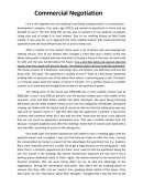 Commercial Negotiation Case Study