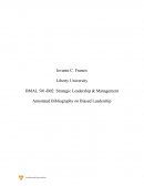 Annotated Bibliography on Biased Leadership