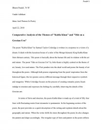 ode on a grecian urn critical analysis