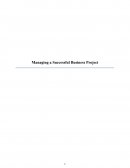 Managing a Successful Business Project