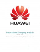 International Company Analysis: Huawei
