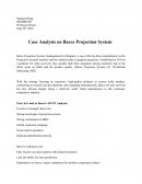 Barco Projection System Case Analysis