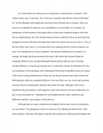 fahrenheit 451 essay examples