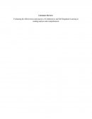 Evaluating the Effectiveness and Practice of Collaborative and Self-Regulated Learning in Reading Analysis and Comprehension