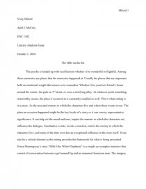 hills like white elephants symbolism essay