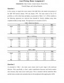 The Excess Returns of the S&p 500