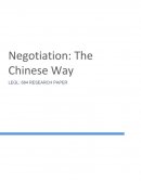 Negotiation in China
